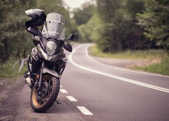 motorbike, motorcycle, road, countryside, forest, vehicle, suzuki, nature, vstrom