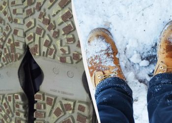 Такая обувь никогда не скользит в гололед: вот что надо приклеить к подошве