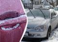 Дверь и замок машины просто разморозить за пару минут: как это сделать